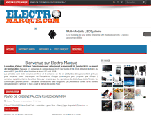 Tablet Screenshot of electro-marque.com